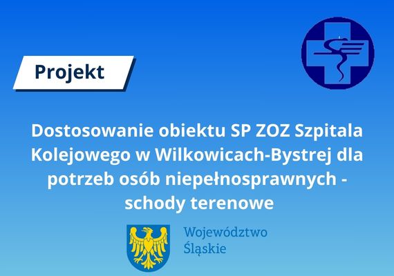 Dostosowanie obiektu SP ZOZ Szpitala Kolejowego w Wilkowicach-Bystrej dla potrzeb osób niepełnosprawnych – schody terenowe