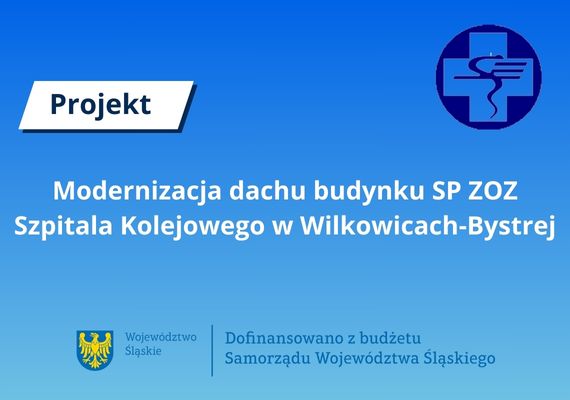 Modernizacja dachu budynku SP ZOZ Szpitala Kolejowego w Wilkowicach-Bystrej